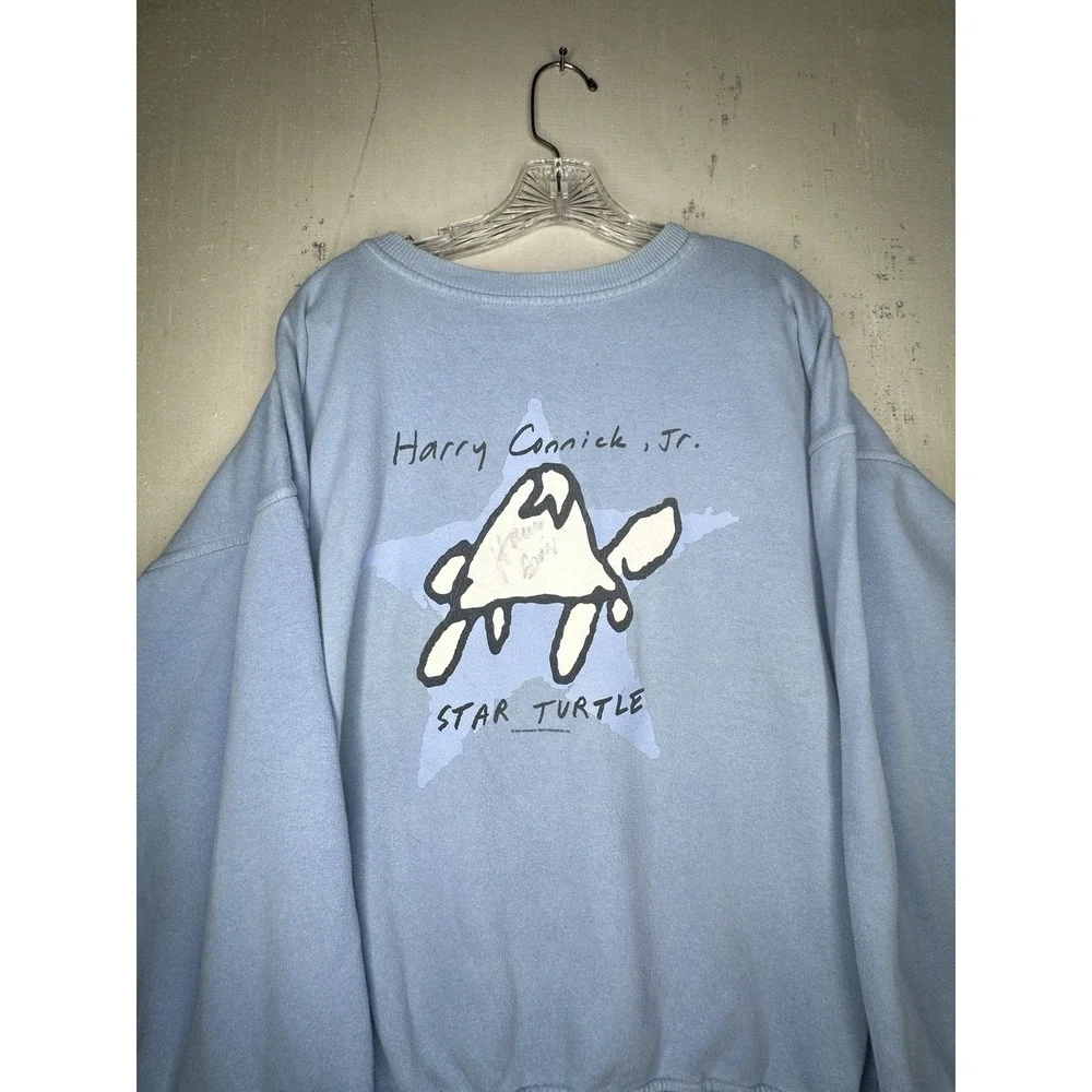 RARE Vintage 1995 Harry Connick Jr. 'Star Turtle' Autographed Sweater‎ | Sz: XL